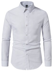 Manfinity Mode Men Allover Print Shirt