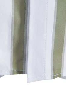 Manfinity Men Vertical Striped Shirt Without Tee - White - View 7