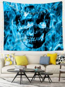 Tapiz estampado de cráneo - Multicolor - Ver 5