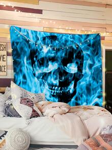 Tapiz estampado de cráneo - Multicolor - Ver 6