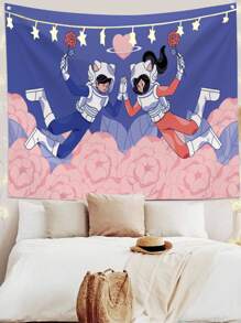 Cartoon Graphic Tapestry - Multicolor - View 3