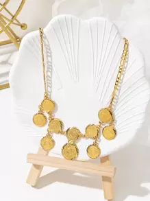 vòng cổ quyến rũ tròn - Vàng - Xem 1