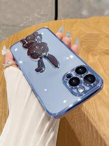 Funda para móvil con con diseño de conejo Soporte - Azul - Ver 4