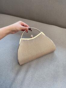 Moonlit EveBag Glamorous Glitter Bling, Sequin, Luxury, Shiny Glitter Rhinestone Decor Chain Ruched Bag Evening Bag, Dinner Bag Ruched For Party Girl, Woman, Bride Perfect For Party, Wedding, Prom, Dinner/Banquet, For Suitable For Matching With Black Dress,Formal Dresses,Sexy Dress, Evening Gown,Prom Dress, Clutch Bag For Wedding, Party Bags,Perfect For Party Wedding Prom Dinner/Banquet Matching With Holiday Party Dress Evening Dress & Sequin Dress