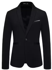 Manfinity Mode 男士西裝領單釦西裝外套