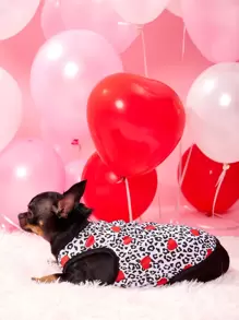 1 pieza Tank de mascota con estampado de leopardo - Multicolor - Ver 5