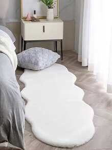 Solid Plush Rug ,Room Decor - White - View 1