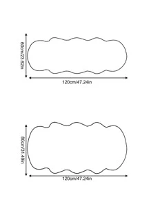 1 tấm thảm acrylic, thảm trải sàn hình học chắc chắn hiện đại cho gia đình - Hồng - Xem 2