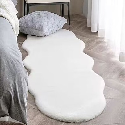 Covor de pluș solid, decor de cameră