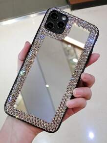 Ốp lưng điện thoại Apple 1 chiếc ốp lưng trang trí bằng đá Rhinestone sang trọng tương thích với iPhone 16/16Pro/16Plus/16Promax 15 14 13 12 11 Pro Max XR Xs Max - Nhiều màu - Xem 2