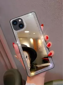 Ốp lưng điện thoại Apple 1 chiếc ốp lưng trang trí bằng đá Rhinestone sang trọng tương thích với iPhone 16/16Pro/16Plus/16Promax 15 14 13 12 11 Pro Max XR Xs Max - Nhiều màu - Xem 4