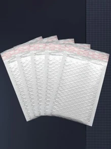10入组/批氣泡信封袋白色氣泡聚乙烯郵寄袋自封郵寄袋用於雜誌內襯郵寄袋軟墊信封 - 白色 - 查看 1