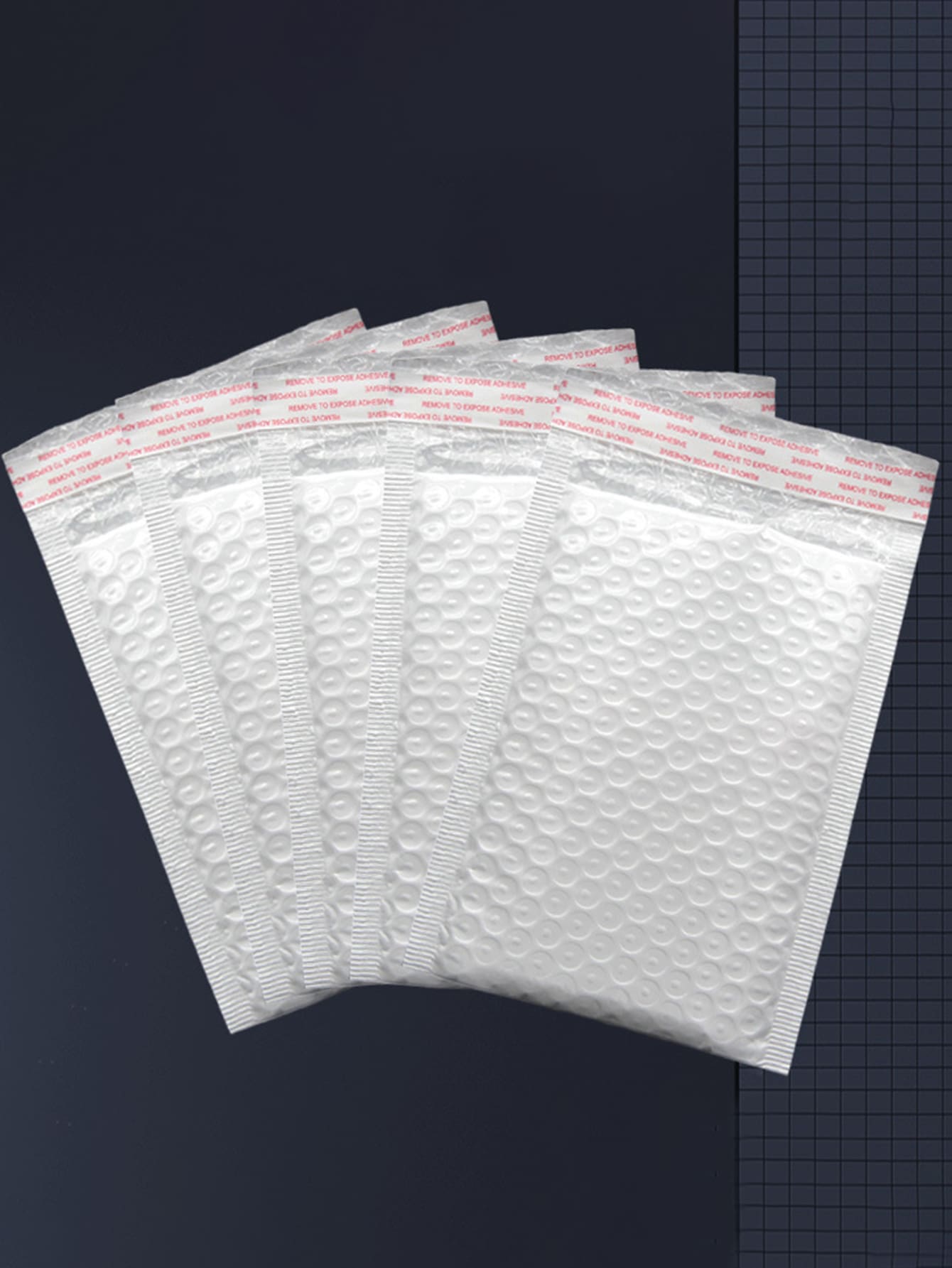 10入组/批氣泡信封袋白色氣泡聚乙烯郵寄袋自封郵寄袋用於雜誌內襯郵寄袋軟墊信封 - 白色 - 查看 1