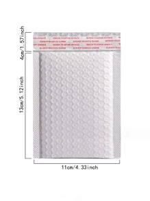 10入组/批氣泡信封袋白色氣泡聚乙烯郵寄袋自封郵寄袋用於雜誌內襯郵寄袋軟墊信封 - 白色 - 查看 2