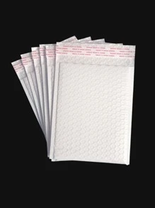 10入组/批氣泡信封袋白色氣泡聚乙烯郵寄袋自封郵寄袋用於雜誌內襯郵寄袋軟墊信封 - 白色 - 查看 3