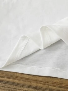 Chicas Camiseta con estampado de corazón - Blanco - Ver 5