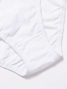 Conjunto de 3 piezas de bragas sólidas Deyllo - Blanco - Ver 5