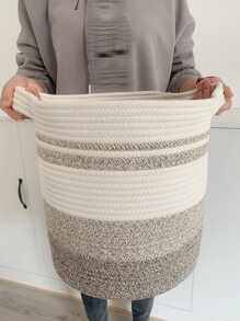 1入組編織洗衣籃 - 彩色 - 查看 2