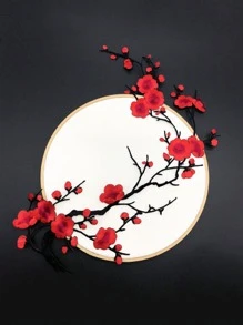 1 PC Thiết kế hoa DIY Iron-on Patch - Nhiều màu - Xem 1