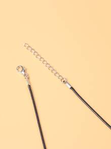 Bộ 50 Chuỗi Dây Sáp Tối Giản Phụ Kiện Làm Vòng Cổ Tự Làm Trang Sức Làm - màu đen - Xem 3