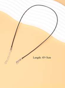 Bộ 50 Chuỗi Dây Sáp Tối Giản Phụ Kiện Làm Vòng Cổ Tự Làm Trang Sức Làm - màu đen - Xem 7