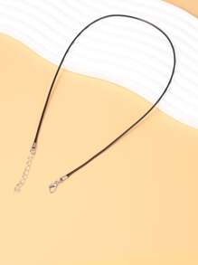 Bộ 50 Chuỗi Dây Sáp Tối Giản Phụ Kiện Làm Vòng Cổ Tự Làm Trang Sức Làm - màu đen - Xem 4