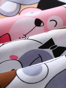 Baby Allover Cartoon Graphic Trousers - Multicolor - View 6