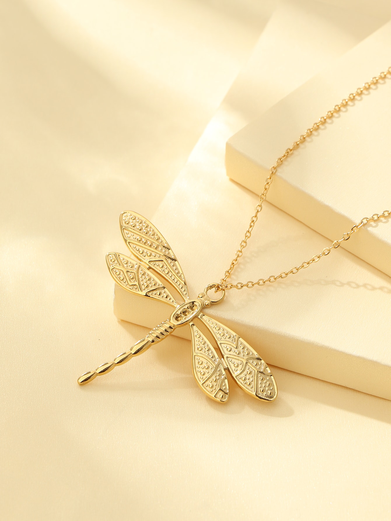 Dragonfly charm necklace