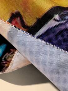 THE BIG BANG THEORY X SHEIN Tapiz con estampado de letra y figura - Multicolor - Ver 3