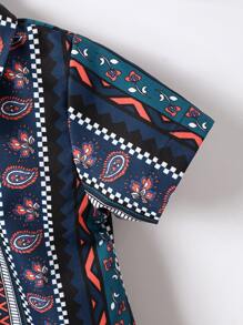 Đứa bé trai Paisley và In Geo Áo sơ mi & Quần short Without Tee - Nhiều màu - Xem 4