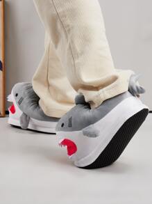 男士鯊魚設計趣味拖鞋