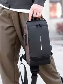 Men's Multi-Sport Anti-Theft Adjustable Shoulder Messenger Bag Chest Bag Fanny Pack Crossbody Bag Sling Bag For Travel Work Holiday Essentials Lightweight Anti Theft Going Out With Adjustable Strap Gift For Men Nylon Minimalist Outdoor Dad Gifts Father Gifts Men Gifts Present Valentines Gifts College Bag Fathers Day Gifts Summer - Black - View 8