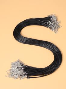 Bộ 50 Chuỗi Dây Sáp Tối Giản Phụ Kiện Làm Vòng Cổ Tự Làm Trang Sức Làm - màu đen - Xem 1