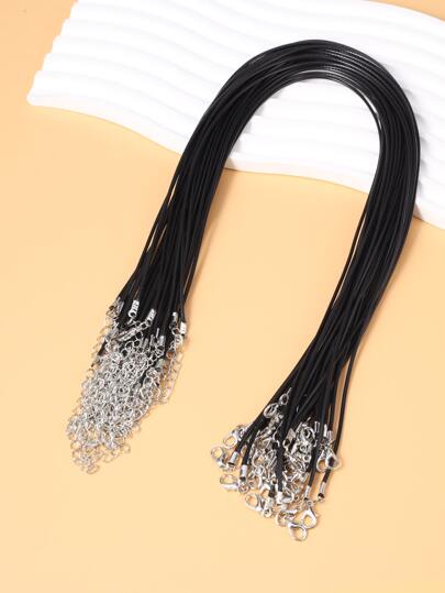 30入組打蠟燈芯絨鏈條極簡DIY項鍊配件DIY首飾製作