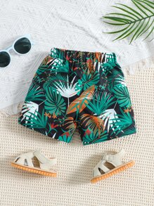 男嬰熱帶圖案短褲 - 彩色 - 查看 1