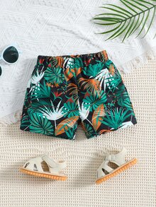 男嬰熱帶圖案短褲 - 彩色 - 查看 2