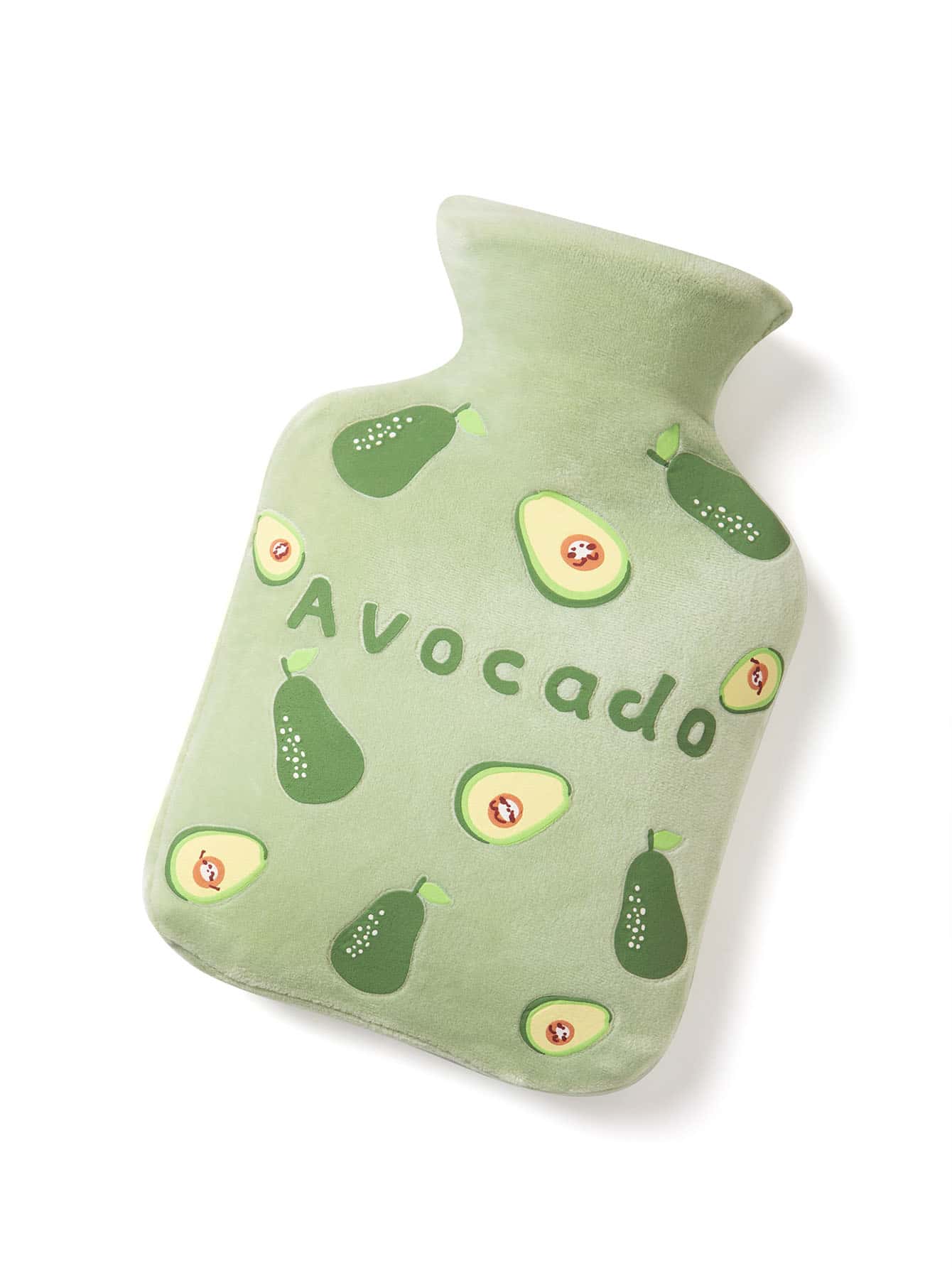 1pc Avocado & Letter Graphic Hot Water Bag - Multicolor - View 1