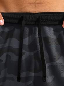 G Gradual Men Camo Print Drawstring Waist Sports Shorts - Multicolor - View 5