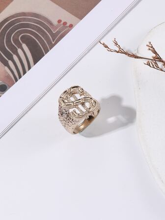 美元裝飾紋理質感戒指