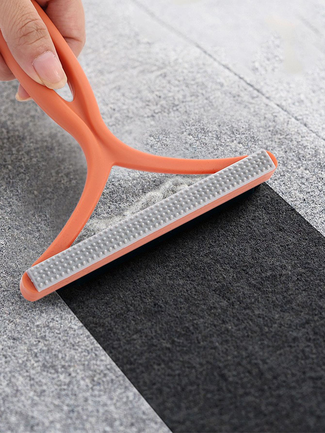 Plastic Double Sided Pet Hair Remover Lint Remover Clean Tool Shaver Sweater Cleaner Fabric Shaver Scraper For Clothes Carpet - Orange - View 1