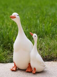 Ngỗng Tượng Mẹ Con vịt Và Vịt con Bức tượng nhỏ Con vịt Nhựa Thủ công Điêu khắc Vật trang trí Nhỏ bé Thú vật Đồ trang trí Đối với Nhà  Bàn Văn phòng Sân trong Và Bãi cỏ - Nhiều màu - Xem 1