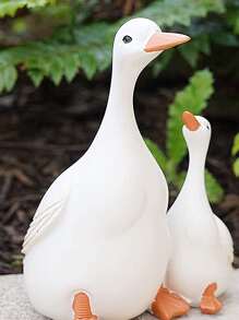 Ngỗng Tượng Mẹ Con vịt Và Vịt con Bức tượng nhỏ Con vịt Nhựa Thủ công Điêu khắc Vật trang trí Nhỏ bé Thú vật Đồ trang trí Đối với Nhà  Bàn Văn phòng Sân trong Và Bãi cỏ - Nhiều màu - Xem 2