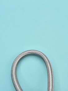 2 piezas Alcachofa de ducha de acero inoxidable tubo - Plateado - Ver 6