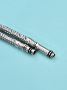 2 piezas Alcachofa de ducha de acero inoxidable tubo - Plateado - Ver 5