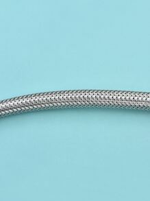 2 piezas Alcachofa de ducha de acero inoxidable tubo - Plateado - Ver 4