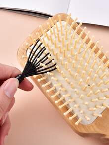 1pc Comb Cleaning Brush - Black - View 5