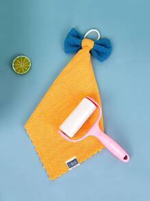 1pc Bow Decor Hand Towel - Multicolor - View 5