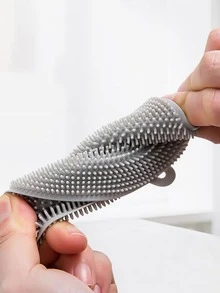 1pc Silicone Cleaning Brush - Light Grey - View 4