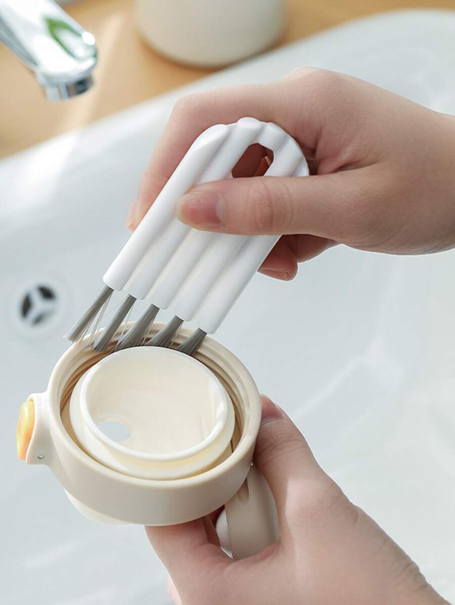 1pc Multifunction Gap Cleaning Brush - White - View 1