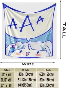 1pc Cartoon Figure & Letter Graphic Tapestry - Multicolor - View 3